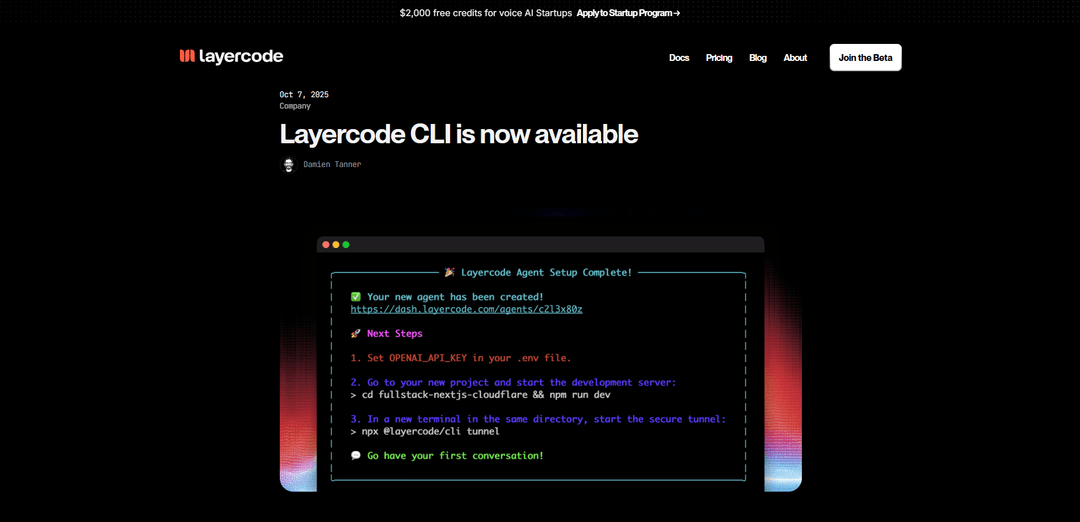 Layercode CLI