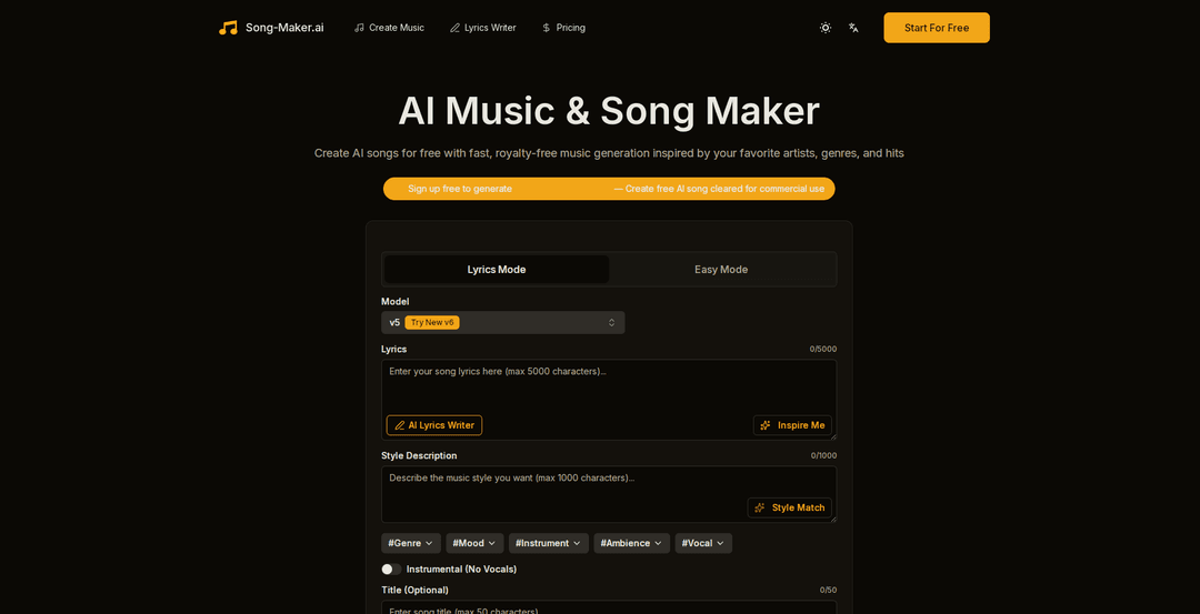 Song Maker AI