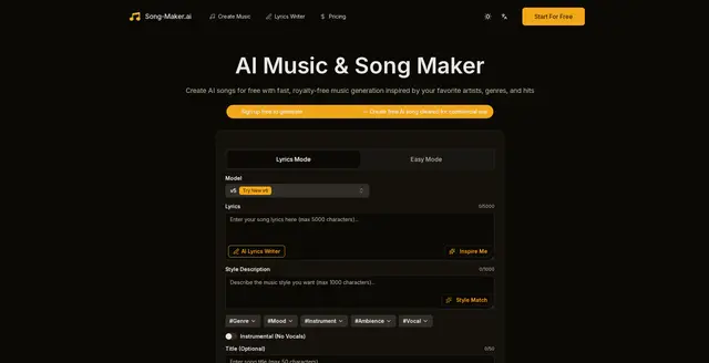 Song Maker AI
