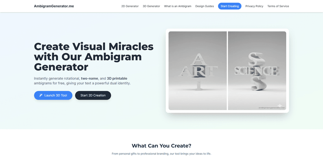 Ambigram Generator