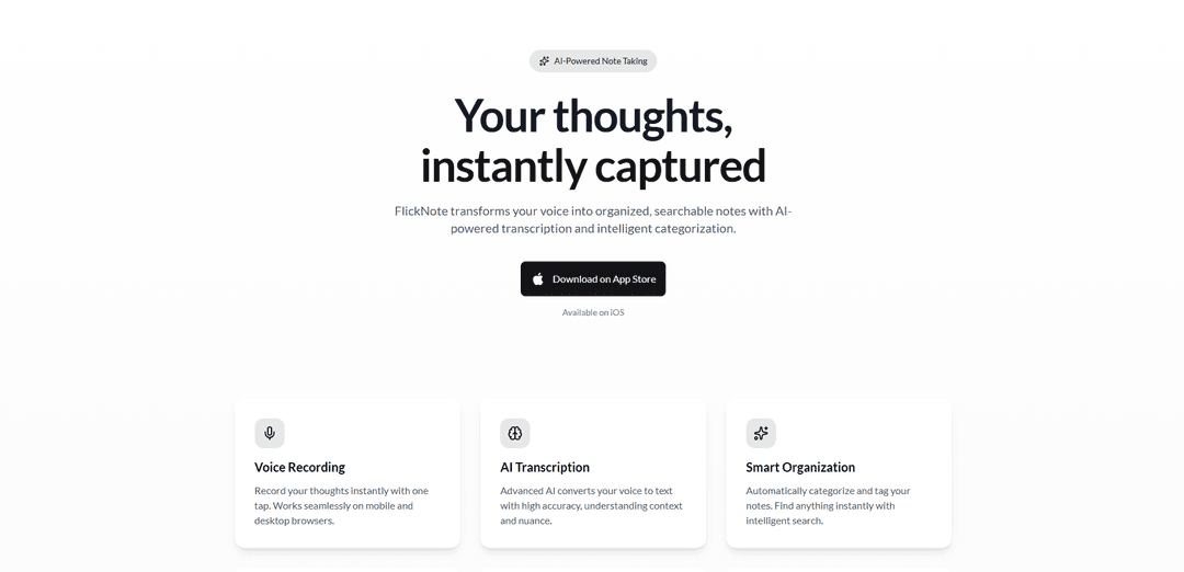 FlickNote - AI Voice Assistant
