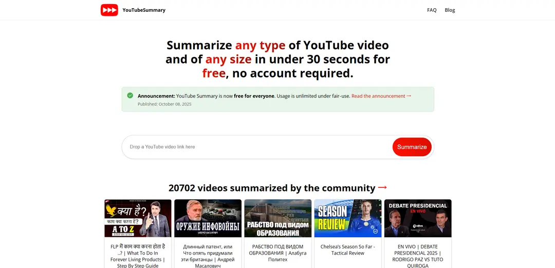 Youtube Summary