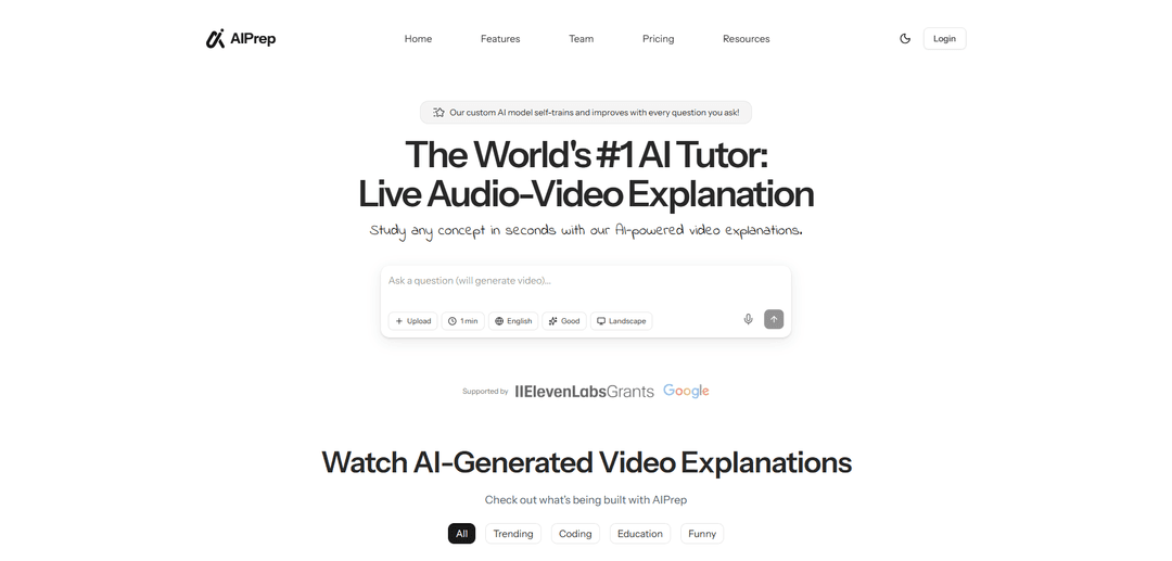 AIPREP: AI Video Tutor