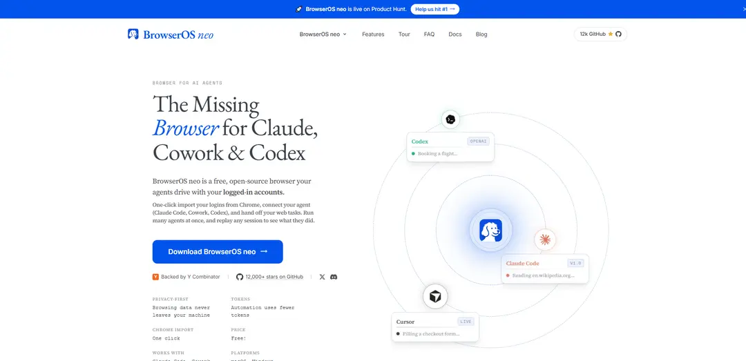 BrowserOS neo